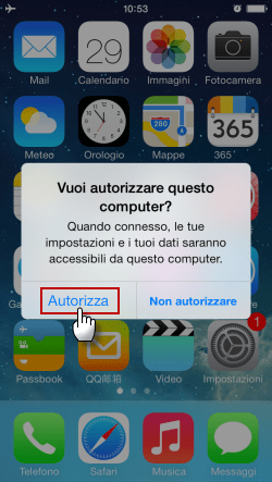 iPhone Autorizza